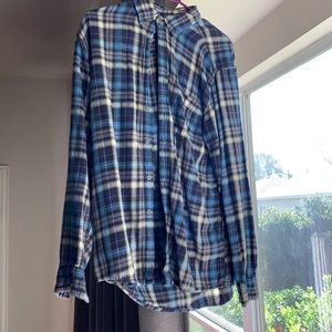 Plaid button down